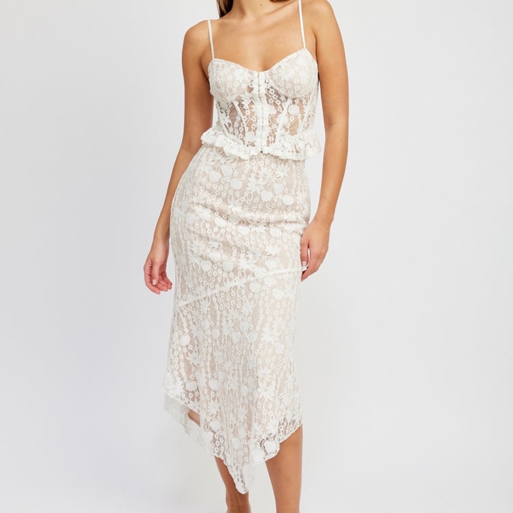 Cropped See Thru Corset